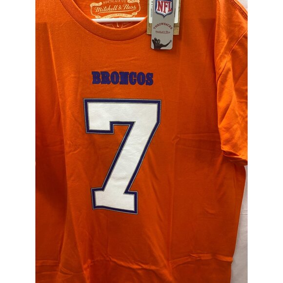 NWT Mitchell & Ness Men's Lg John Elway #7 Throwback T-Shirt 100% Cotton - Picture 3 of 13